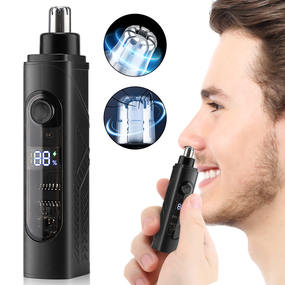 Hair Clipper Professional - 電気鼻毛バリカン充電式自動シェービング鼻トリマーユニセックスプロフェッショナル洗える無痛鼻毛トリマー