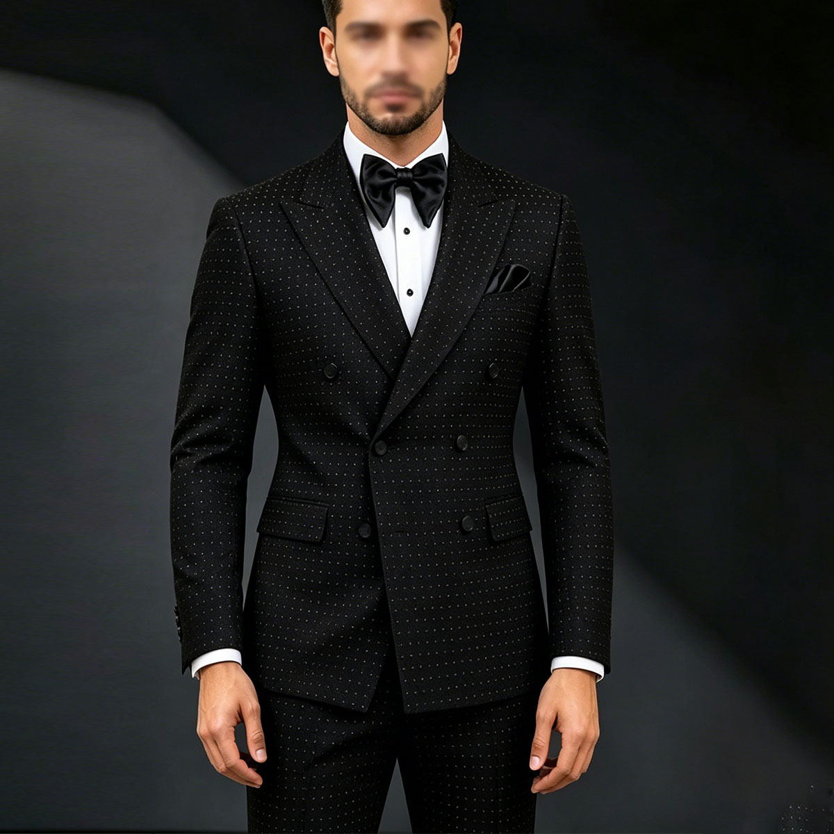 Men Grooming Outfit - カスタムメイド高級金属装飾メンズスーツ、ピークドラペルグルームタキシード、2ピースセット、ウェディングブレザーアウトフィット、スリムフィット男性用服