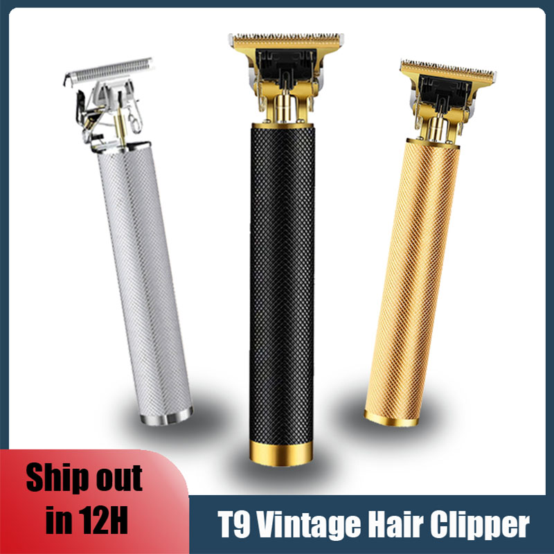 Hair Clipper Professional - 電気ヘアカット機ヴィンテージ T9 バリカン髪充電式男シェーバートリマー男性の理髪プロフェッショナル新ホット販売