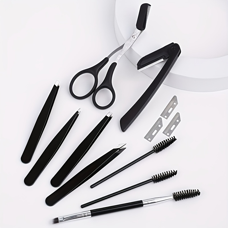 8個入りステンレス製眉毛グルーミングキット、女性と男性向けの - Mens Grooming Kit Bag のレビューと価格