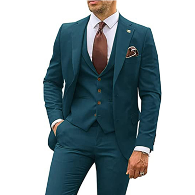 男性のためのベージュのウェディングスーツ,3ピース,薄いニッ - Men Grooming Outfit のレビューと価格