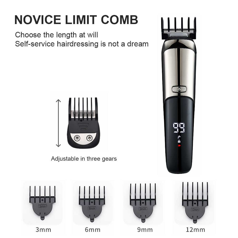 コードレス耳鼻毛トリマー 6 in 1 電動ひげトリミングシ - Beard Trimmer Cordless のレビューと価格