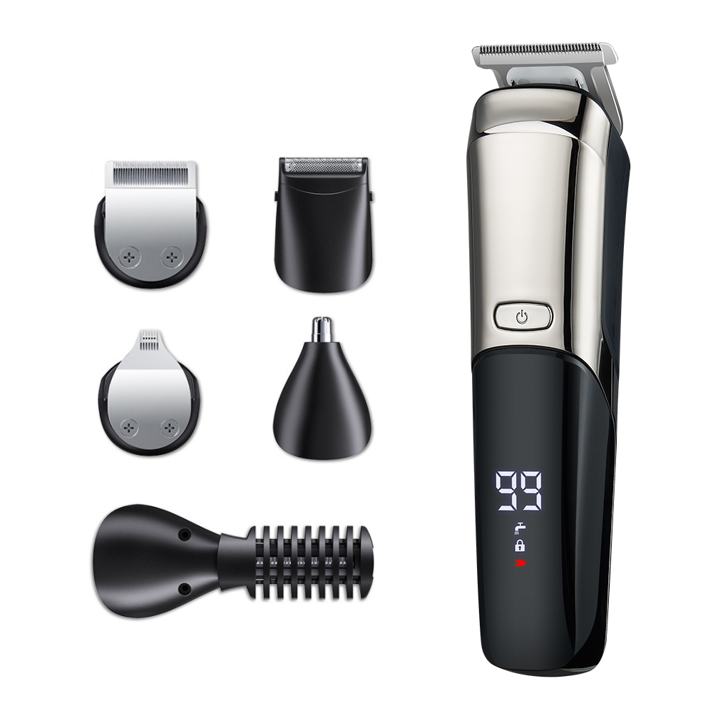 コードレス耳鼻毛トリマー 6 in 1 電動ひげトリミングシ - Beard Trimmer Cordless のレビューと価格