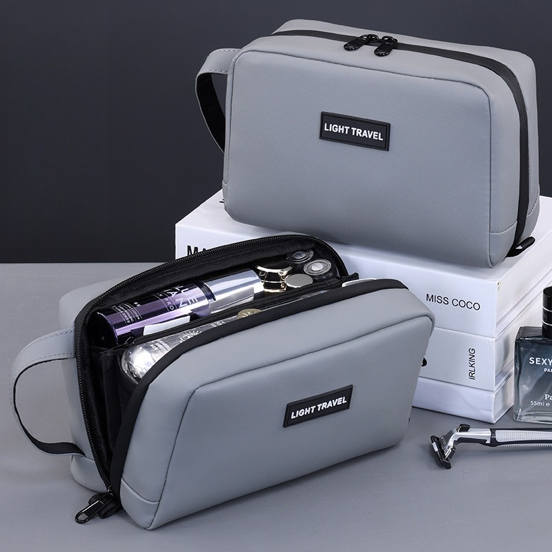 防水ハンドヘルドメイクアップバッグ、耐久性のある男性用トラベ - Mens Grooming Kit Bag のレビューと価格