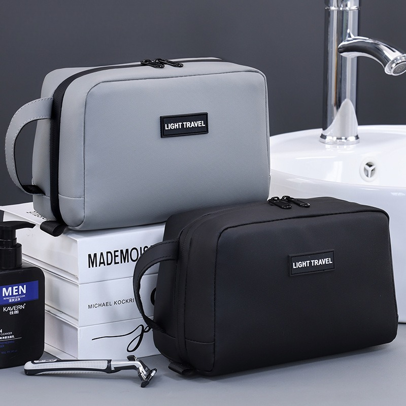 防水ハンドヘルドメイクアップバッグ、耐久性のある男性用トラベ - Mens Grooming Kit Bag のレビューと価格
