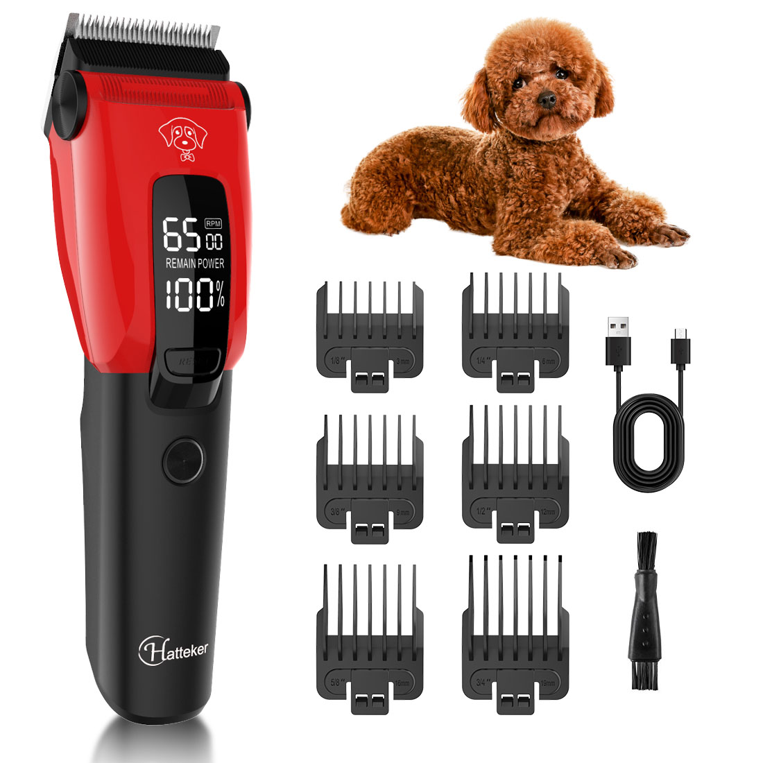 ハッテカー電動ペットバリカン 犬猫用 プロ仕様ペットグルーミ - Hair Clipper Professional のレビューと価格