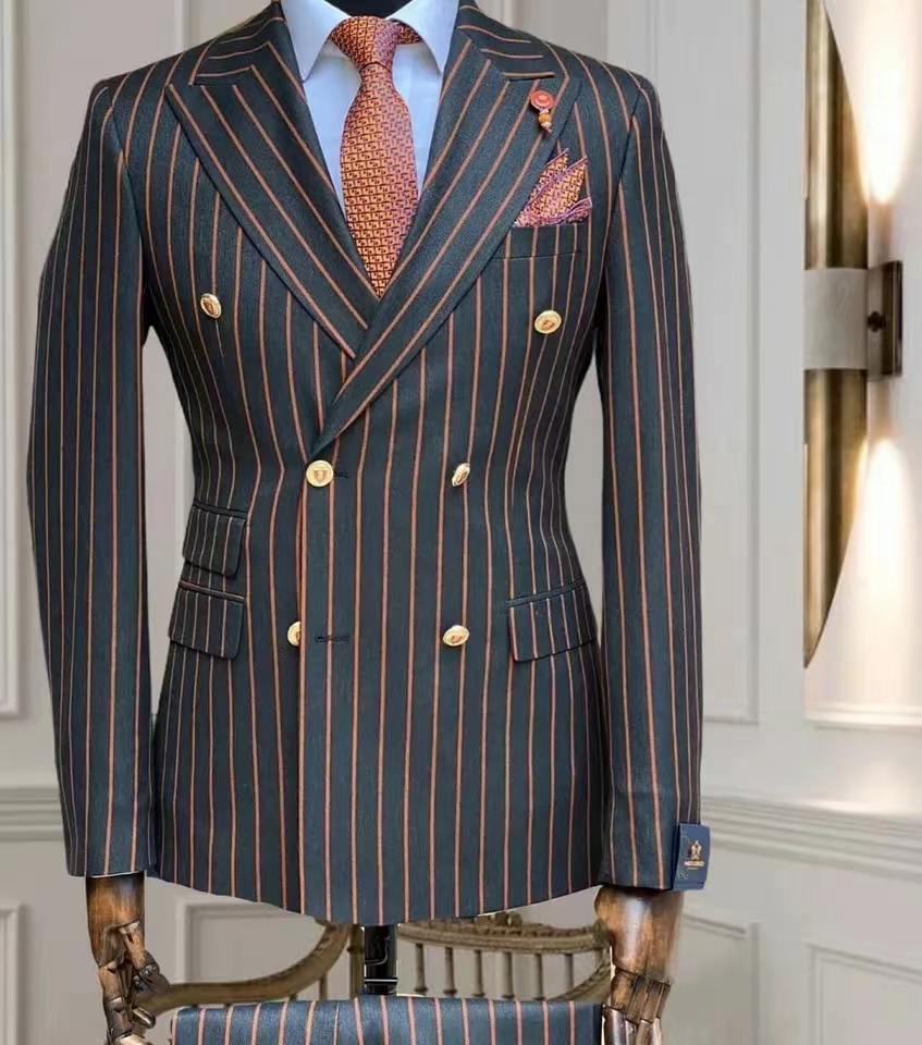Allingentle メンズスーツストライプビジネスブレザ - Men Grooming Outfit のレビューと価格
