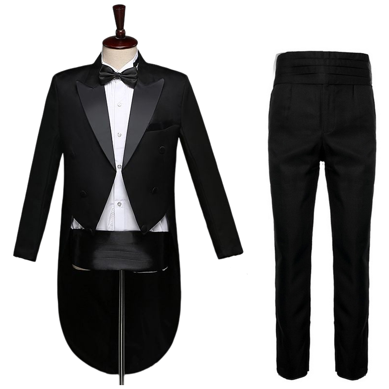 メンズ クラシック ブラック タキシード ドレス テールコー - Men Grooming Outfit のレビューと価格