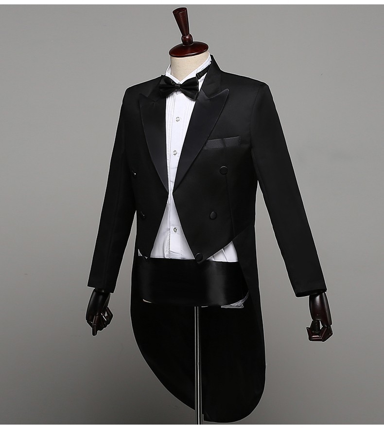 メンズ クラシック ブラック タキシード ドレス テールコー - Men Grooming Outfit のレビューと価格
