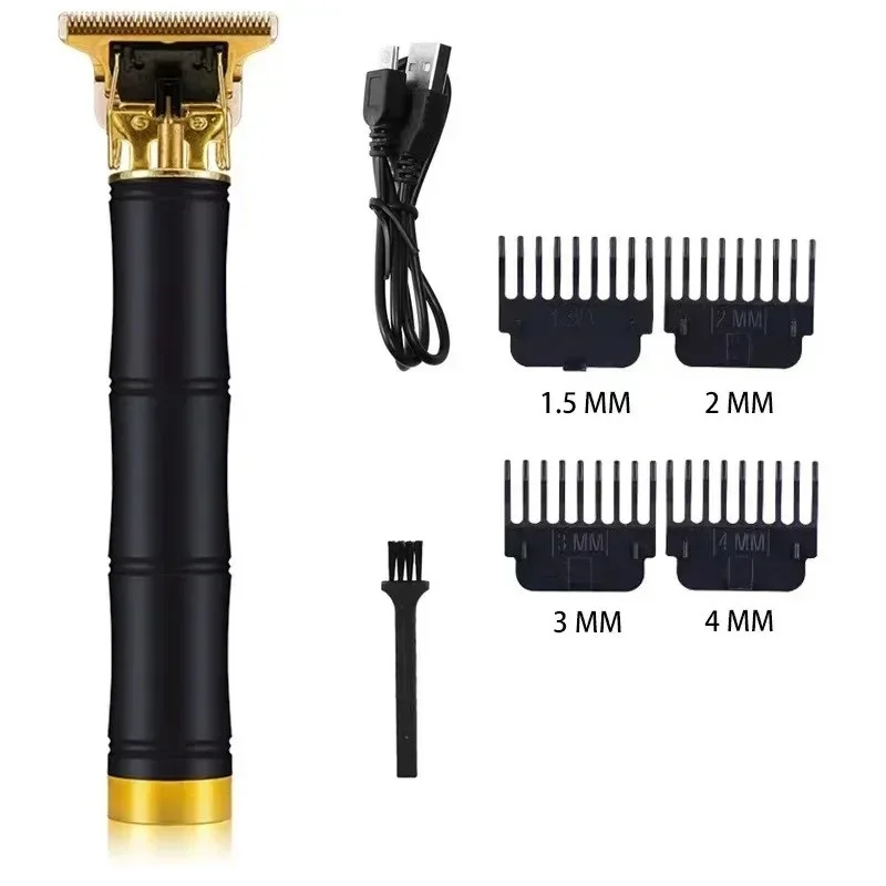 男性用ニューレトロヘアトリマー、コードレス充電式、精密T字型 - Beard Trimmer Cordless のレビューと価格