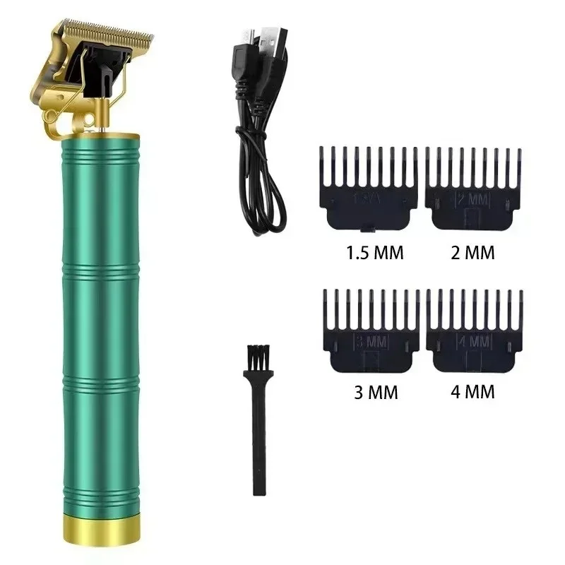 男性用ニューレトロヘアトリマー、コードレス充電式、精密T字型 - Beard Trimmer Cordless のレビューと価格