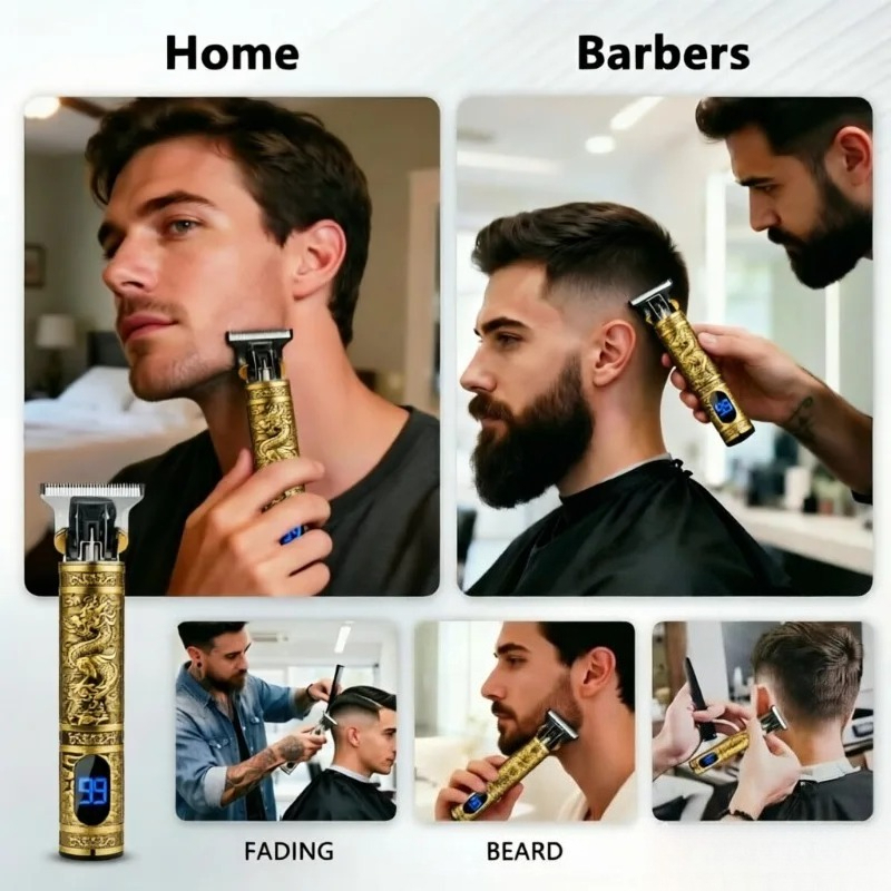T9 電気バリカン 4 ガイドコーム クリーニングブラシ U - Beard Trimmer Cordless のレビューと価格