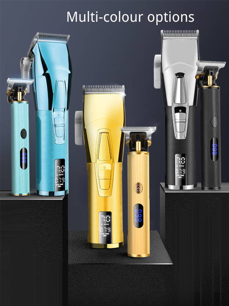 男性用プロフェッショナルコードレスヘアクリッパー - 低騒音 - Mens Grooming Kit Bag のレビューと価格